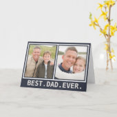 最高のはっきりしたモダンEver Father's Day Photo カード (黄色い花)