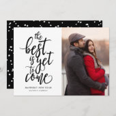 最高のまだ新来年の写真がない シーズンカード (正面/裏面)