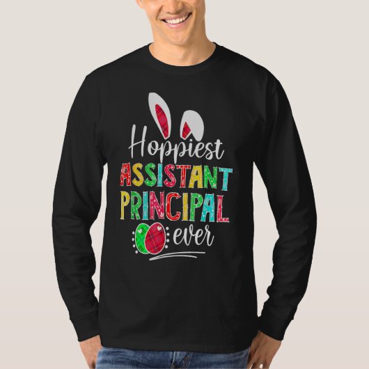 最高のアシスタント校長エバーバニーイヤレッドPl Tシャツ (正面)