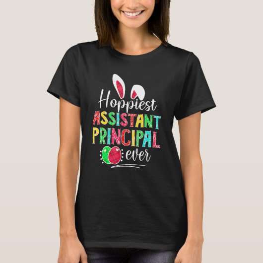 最高のアシスタント校長エバーバニーイヤレッドPl Tシャツ (正面)
