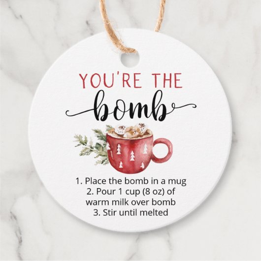 最高のアツアツホットココアチョコレートタグ フェイバータグ (正面)