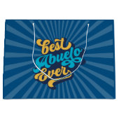 最高のアブエロ父の日 ラージペーパーバッグ (正面)