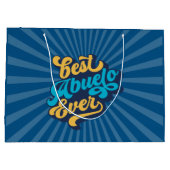 最高のアブエロ父の日 ラージペーパーバッグ (裏面)