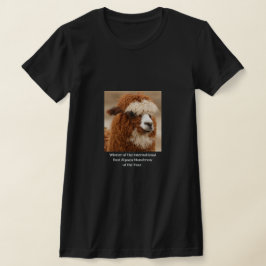 最高のアルパカの太い一本眉 Tシャツ