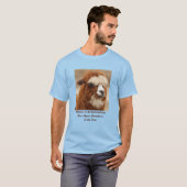 最高のアルパカの太い一本眉 Tシャツ (正面フル)