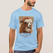 最高のアルパカの太い一本眉 Tシャツ (正面)