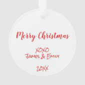 最高のアンクルエバークリスマスツリー写真 オーナメント (裏面)