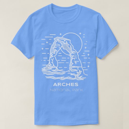 最高のアーチ国立公園ハイキング Tシャツ (デザイン正面)