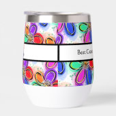 最高のアートカラフル花の愛の名前 (右面)