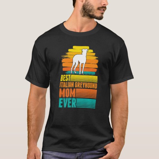 最高のイタリアンGreyhound Mom Tシャツ (正面)