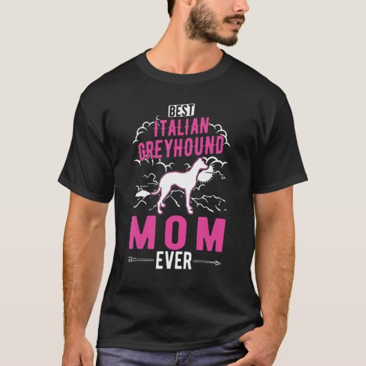 最高のイタリアンGreyhound Mom Tシャツ (正面)