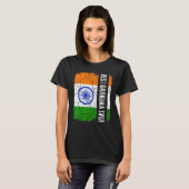 最高のインディアンおばあちゃん永遠インド国旗の母の日 Tシャツ (正面フル)