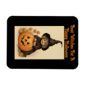 最高のウィッチハロウィーンフレキシブル磁石 マグネット (横)