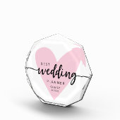 最高のウェディングプランナーピンクハート フォトブロック (右)