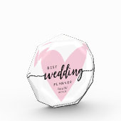 最高のウェディングプランナーピンクハート フォトブロック (左)