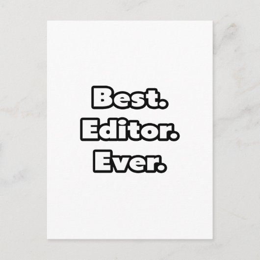 最高のエディター。永遠に。 ポストカード (正面)