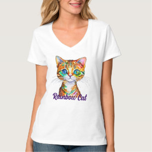 最高のエバカラフル虎猫子猫 Tシャツ
