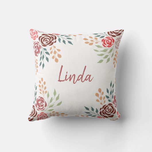 最高のエレガントお母さん常にフローラ母の日 クッション (裏面)