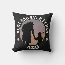 最高のエレガントパパはパー写真でパーソナライズされたす クッション