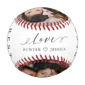 最高のエレガントパパEver Script 2名の写真と年 野球ボール (裏面)
