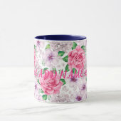 最高のエレガントモダンフローラ マグカップ (中央)