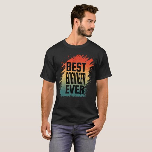 最高のエンジニア Tシャツ (正面フル)