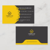 最高のカスタマイズプロフェッショナル 名刺 (正面/裏面)