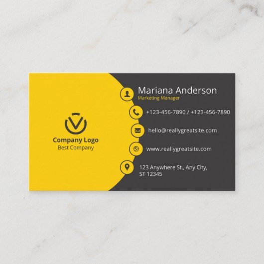 最高のカスタマイズプロフェッショナル 名刺 (正面)