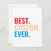 最高のカスタムカスタマイズヴィンテージレトロ文字 シーズンポストカード (正面/裏面)