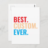 最高のカスタムカスタマイズヴィンテージレトロ文字 ポストカード (正面/裏面)