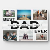 最高のカスタムパパエバーファミリー6フォトコラージュ フォトプラーク (正面)