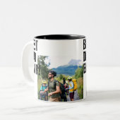 最高のカスタムパパエバー写真マグ ツートーンマグカップ (正面左)