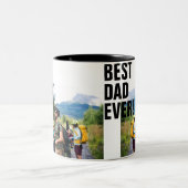 最高のカスタムパパエバー写真マグ ツートーンマグカップ (中央)