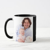 最高のカスタムパパエバー写真マグ マグカップ (左)