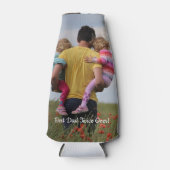 最高のカスタムパパツインズ写真父の日 ボトルクーラー (正面)