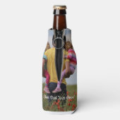 最高のカスタムパパツインズ写真父の日 ボトルクーラー (ボトル裏面)