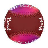 最高のカスタムパパテンプレートのアップロード写真 野球ボール (裏面)