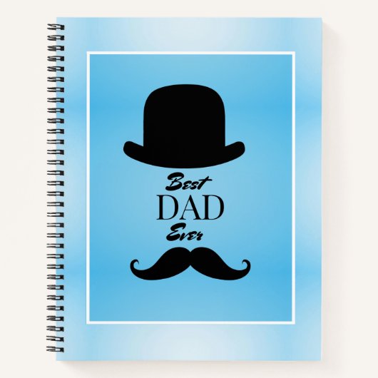 最高のカスタムパパー父の日の渦巻きノート ノートブック (正面)