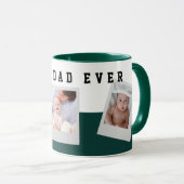 最高のカスタムパパ写真コラージュパパギフト マグカップ (正面右)