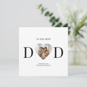 最高のカスタムパパ写真ハート | 父の日 (スタンド正面)