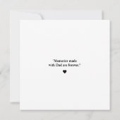 最高のカスタムパパ写真ハート | 父の日 (裏面)