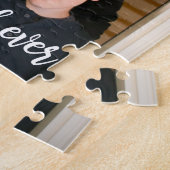 最高のカスタムパパ縦写真ホワイトスクリプト ジグソーパズル (側面)