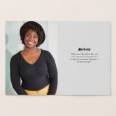 最高のカスタムボス写真金ゴールド 箔カード (内部)