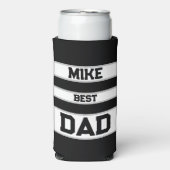最高のカスタムミニマルパパお父さん日ギフト スリム缶クーラー (Seltzer正面)