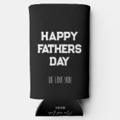 最高のカスタムミニマルパパお父さん日ギフト スリム缶クーラー (裏面)