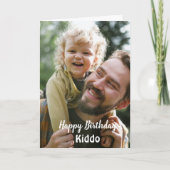 最高のカスタムモダン写真の誕生日カード カード (正面)