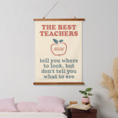 最高のカスタム先生 吊り下げ型タペストリー (寝室)