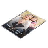 最高のカスタム母の写真パーソナライズされた名 ノートブック (左側)