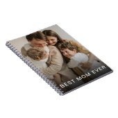 最高のカスタム母の写真パーソナライズされた名 ノートブック (右側)