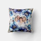 最高のカスタム母写真フローラ母の日の贈り物 クッション (裏面)